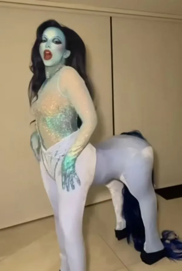 singer transforms into a horse to celebrate her birthday 12334