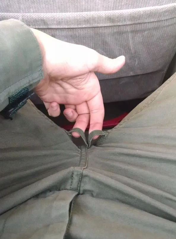 viewers baffled by mysterious straps in fatigue pants 12368