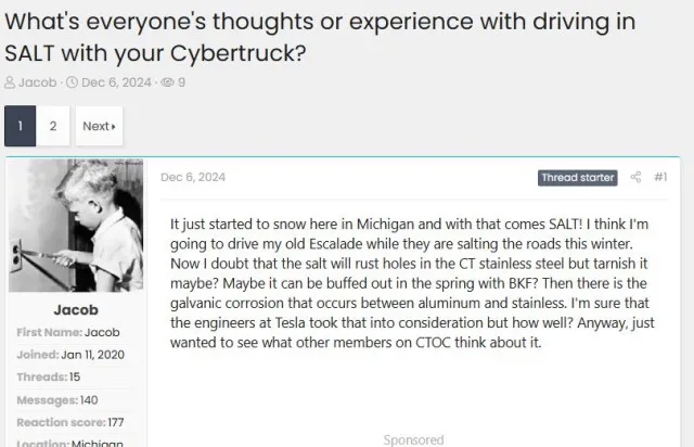 cybertruck owner explains why he prefers driving a gas car in winter instea 12818