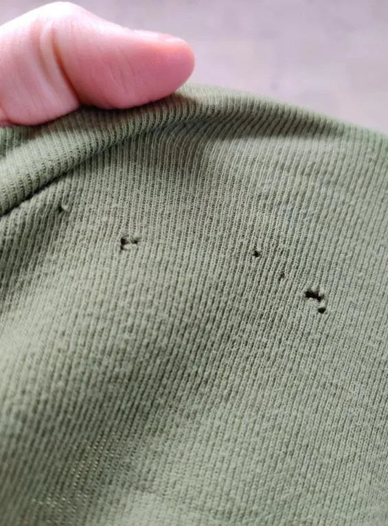 why tiny holes keep appearing on t-shirts 13112