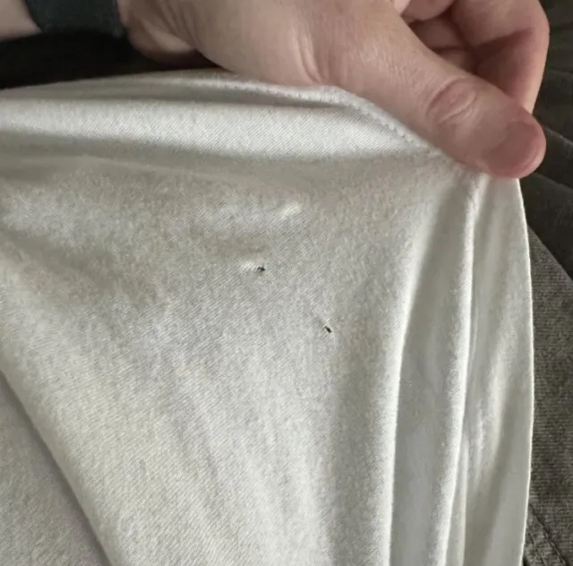 why tiny holes keep appearing on t-shirts 13110