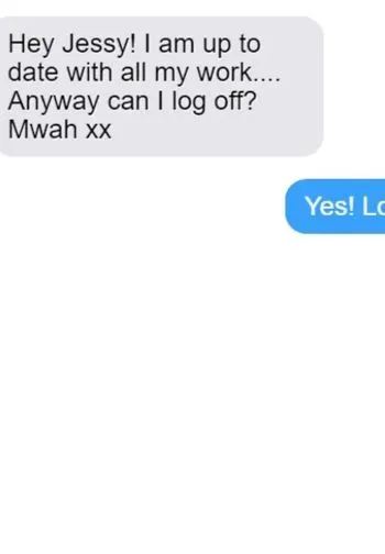 boss responds to a gen z employees request to leave work early after she c 13260