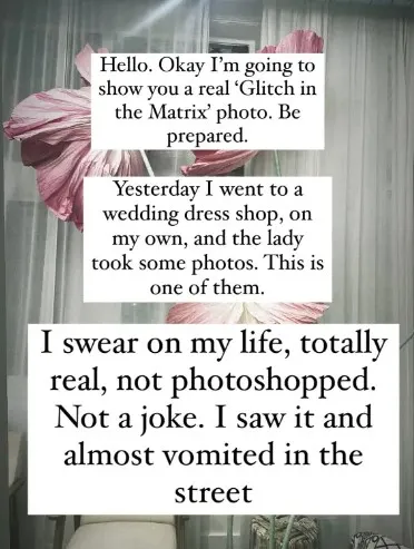 people left cringing over woman’s disturbing wedding dress reflection 13304