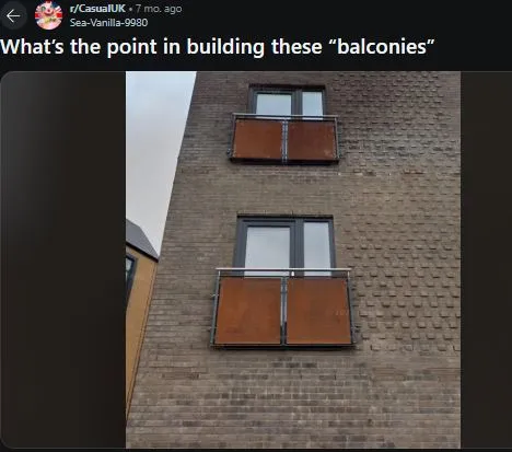 what are tiny balconies outside windows actually for? 13524