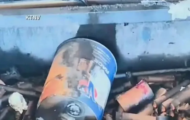 police have released images show explosives packed into cybertruck trunk 13610
