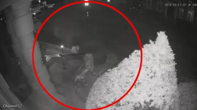 security camera captures ghost flying past restaurant leading to police int 13748