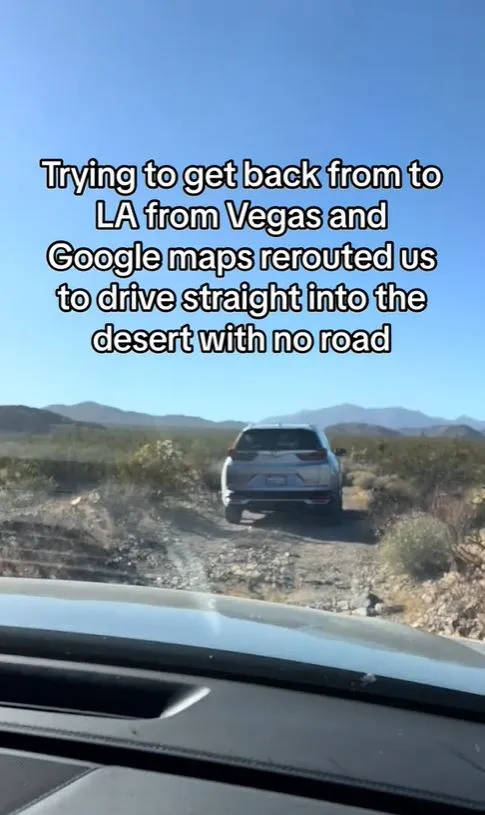 tourists stranded in desert after google maps takes them on a shortcut 13735