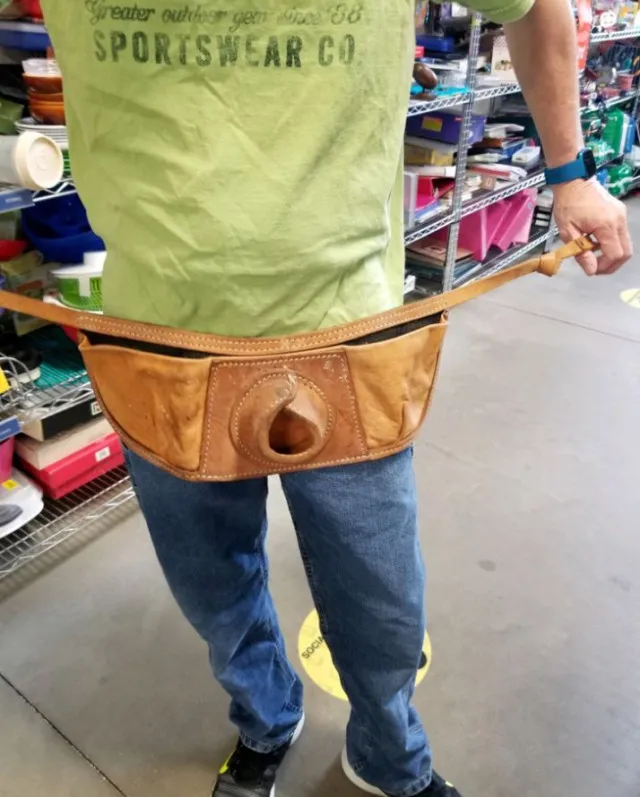 reddit users baffled by mysterious leather tool belt found in old market 13936