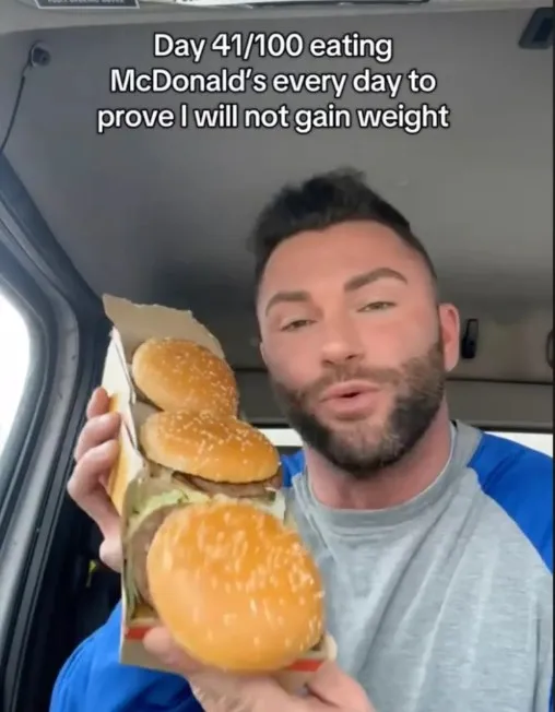 man eats mcdonalds daily for 100 days to prove fast foods can not make him 14091