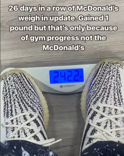 man eats mcdonalds daily for 100 days to prove fast foods can not make him 14094
