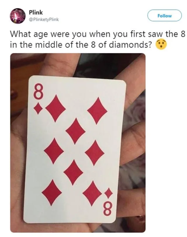 social media stunned by optical illusion is a playing card - can you spot i 14129