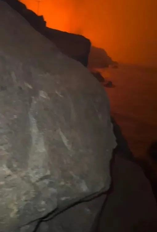 sebastian harrison trapped behind boulders over car troubles as malibu mans 14303