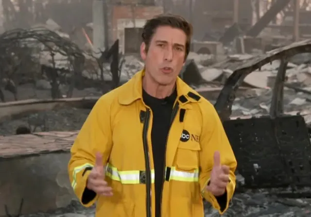 abcs david muir returns to air with loose jacket following criticism over 14486