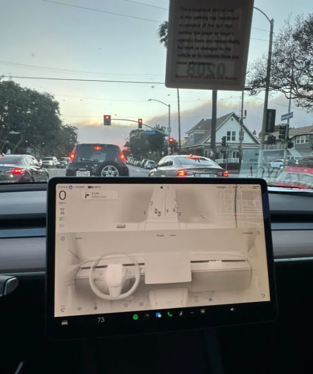 tesla owner credits car for saving his life during la wildfires 14893