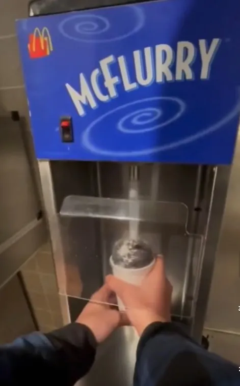 mcdonalds worker reveals truth behind why mcflurry machine is always turne 15558