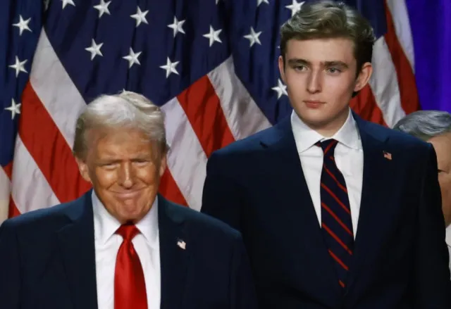 donald trump shares the secret behind enormous height of son barron 15756