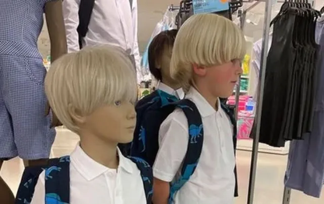 baffled mum spots mannequin that looks exactly like her son 16049