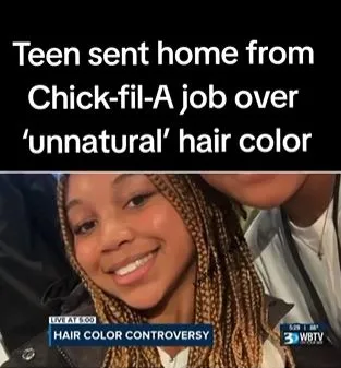 chick-fil-a sends teen worker home over hair color dispute 16053