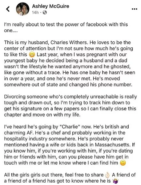 mother accuses husband of ghosting family during pregnancy and starting a n 16070