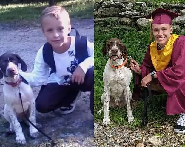 man moves tears as he recreates photo with childhood cat before saying good 16212