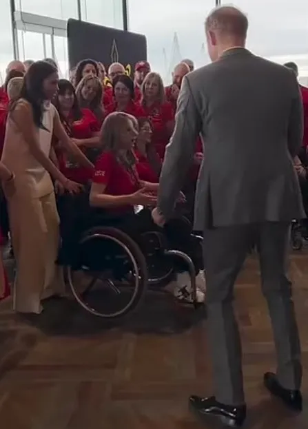 meghan markle slammed for unpermitted action of moving athletes wheelchair 16573