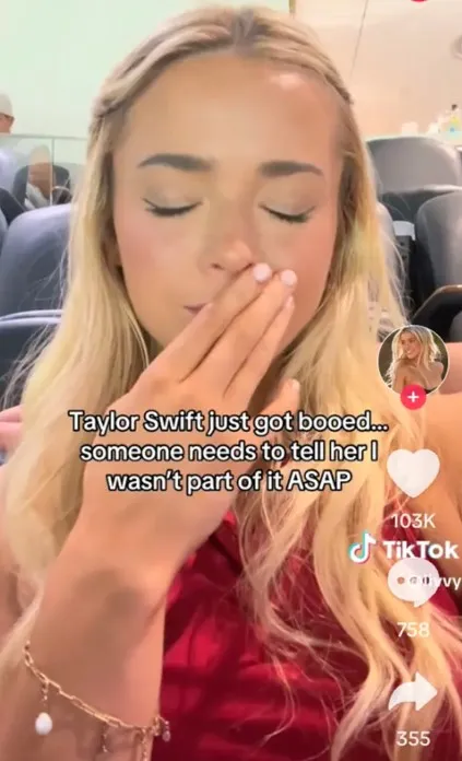 livvy dunne shares message for taylor swift after super bowl boos raining d 16746