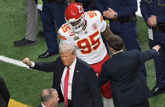 viewers wonder who joined president trump at super bowl 2025 in new orleans 16686