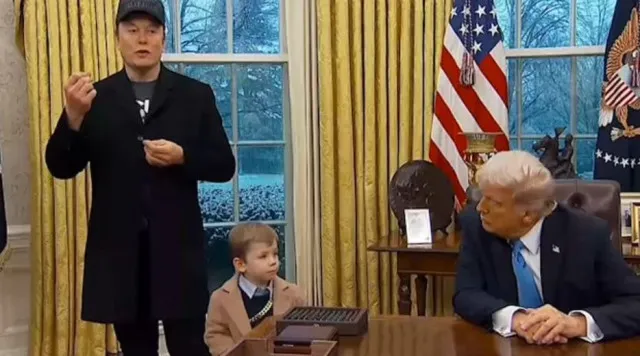 musk responds with humor as his son x is caught picking his nose and wiping 16917