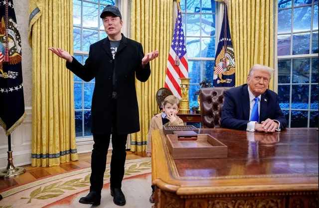 musk responds with humor as his son x is caught picking his nose and wiping 16915