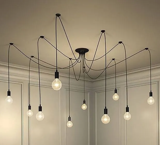man left baffled by electricians shambolic spider-style light fitting inst 17152