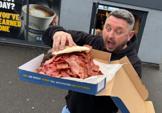 greggs staff stunned as customer orders biggest ever bacon sarnie - a mas 17472
