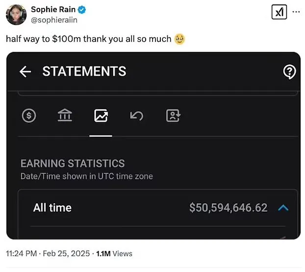 sophie rain reveals how she made $50 million on onlyfans… and how she is sp 18231