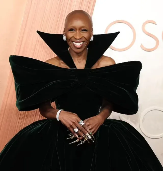 cynthia erivo explains the meaning behind her bold oscars 2025 red carpet o 18448