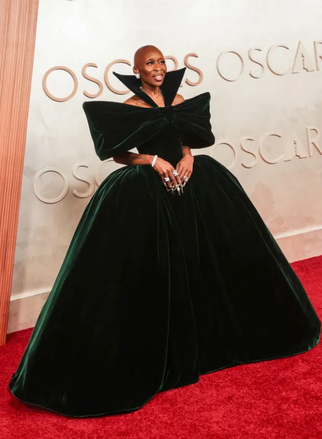 cynthia erivo explains the meaning behind her bold oscars 2025 red carpet o 18451
