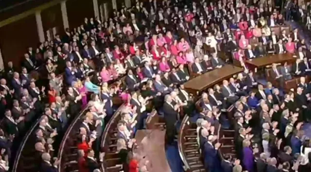 people are just realizing why democratic lawmakers wore pink to donald trum 18770