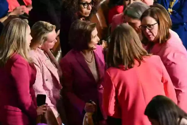 people are just realizing why democratic lawmakers wore pink to donald trum 18771