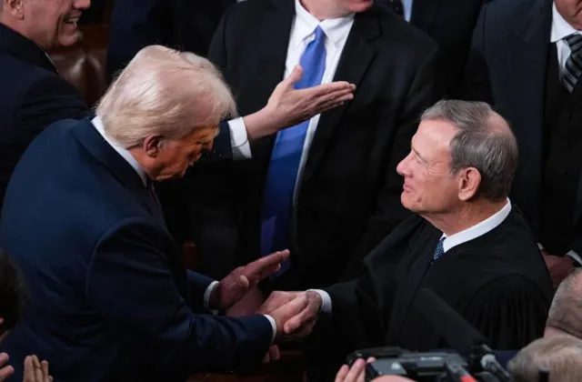 donald trump clarifies his hot mic moment with supreme court chief justice 18836