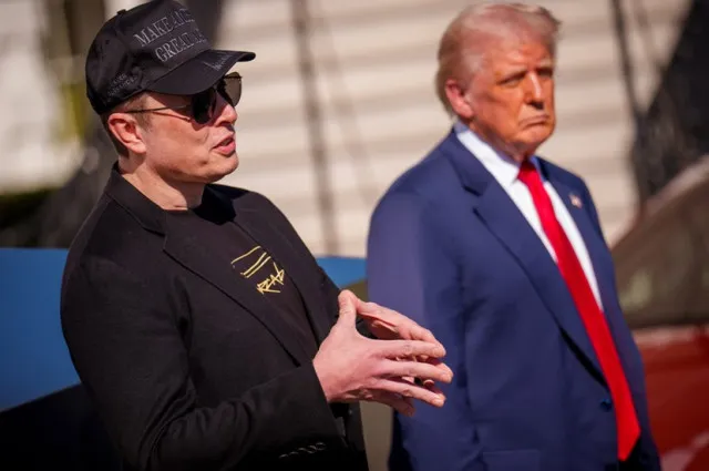 trump vows to put those targeting tesla through hell as he turns white ho 19408