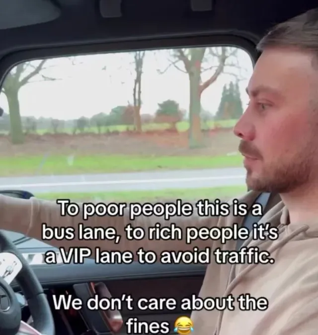 young millionaire faces backlash for calling bus lanes vip road for broke 19529