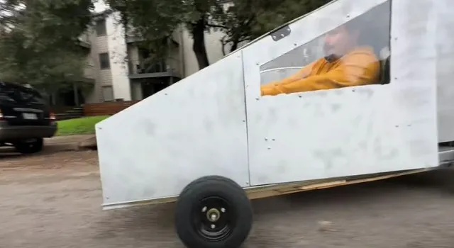 people stunned as youtuber creates fully functional cybertruck from trash 19759