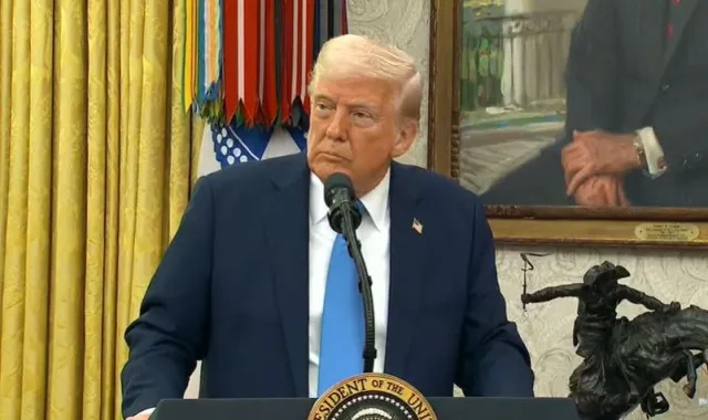 donald trump has sparked debat after answering to reporter when asked to de 20868