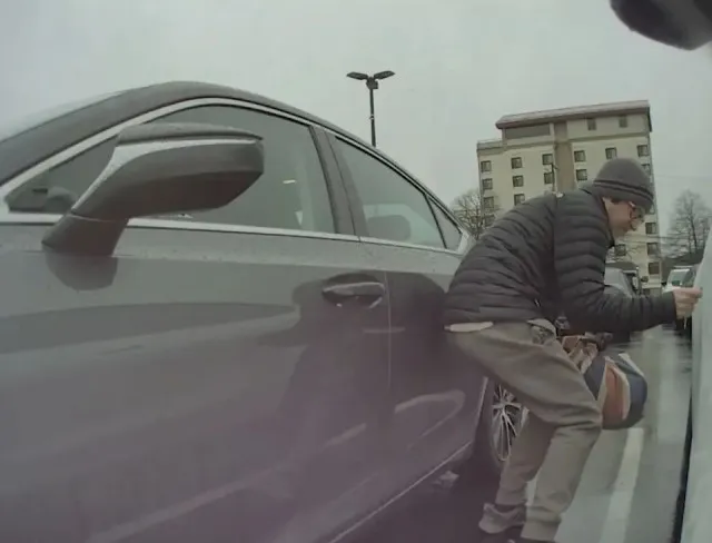 vandal arrested after tesla owner allegedly caught him scrawling a swastika 21024