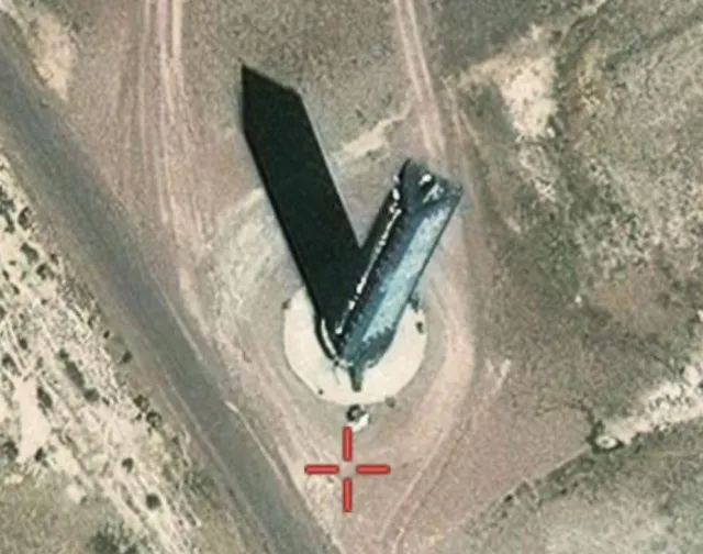 google maps users stunned after spotting bizarre triangular tower inside ar 21710