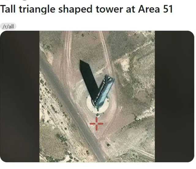 google maps users stunned after spotting bizarre triangular tower inside ar 21709