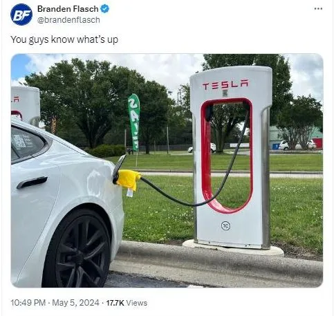 tesla owners place wet towels on supercharger handles to boost charge speed 21815