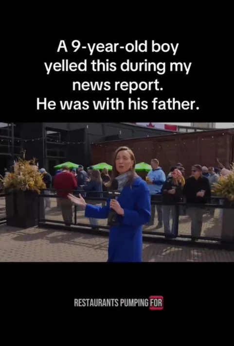 reporter stunned after young boy shouts alarming comment during live tv seg 21905