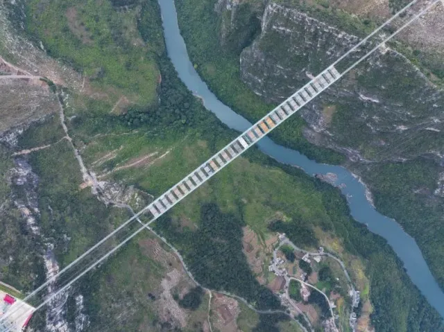 this $282 million bridge, built at an elevation of 2,050 feet above sea lev 22495
