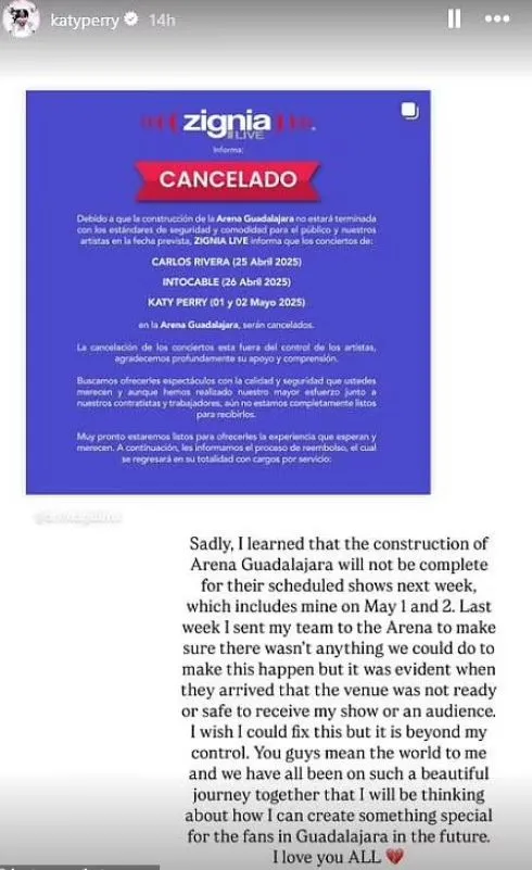 katy perry cancels concerts after facing backlash over blue origin space fl 22648