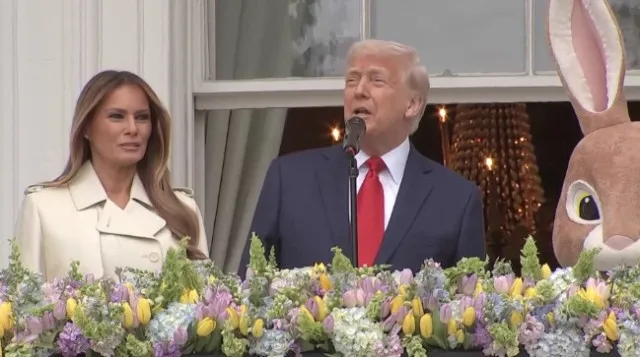 trump sparks debate over bizarre conversation with children during easter e 22670