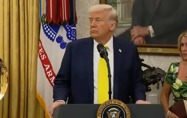 peple stunned as donald trump cuts speech short after unexpected medical em 22800